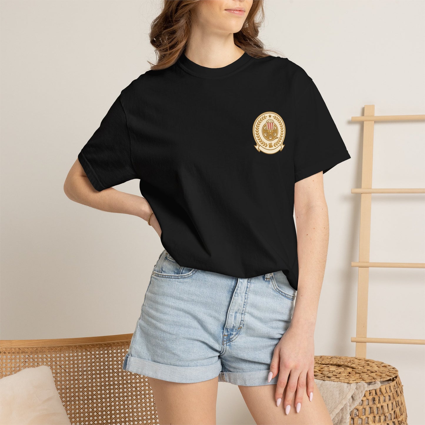T-Shirt — Vintage Gold Laurel Crest Chest Logo