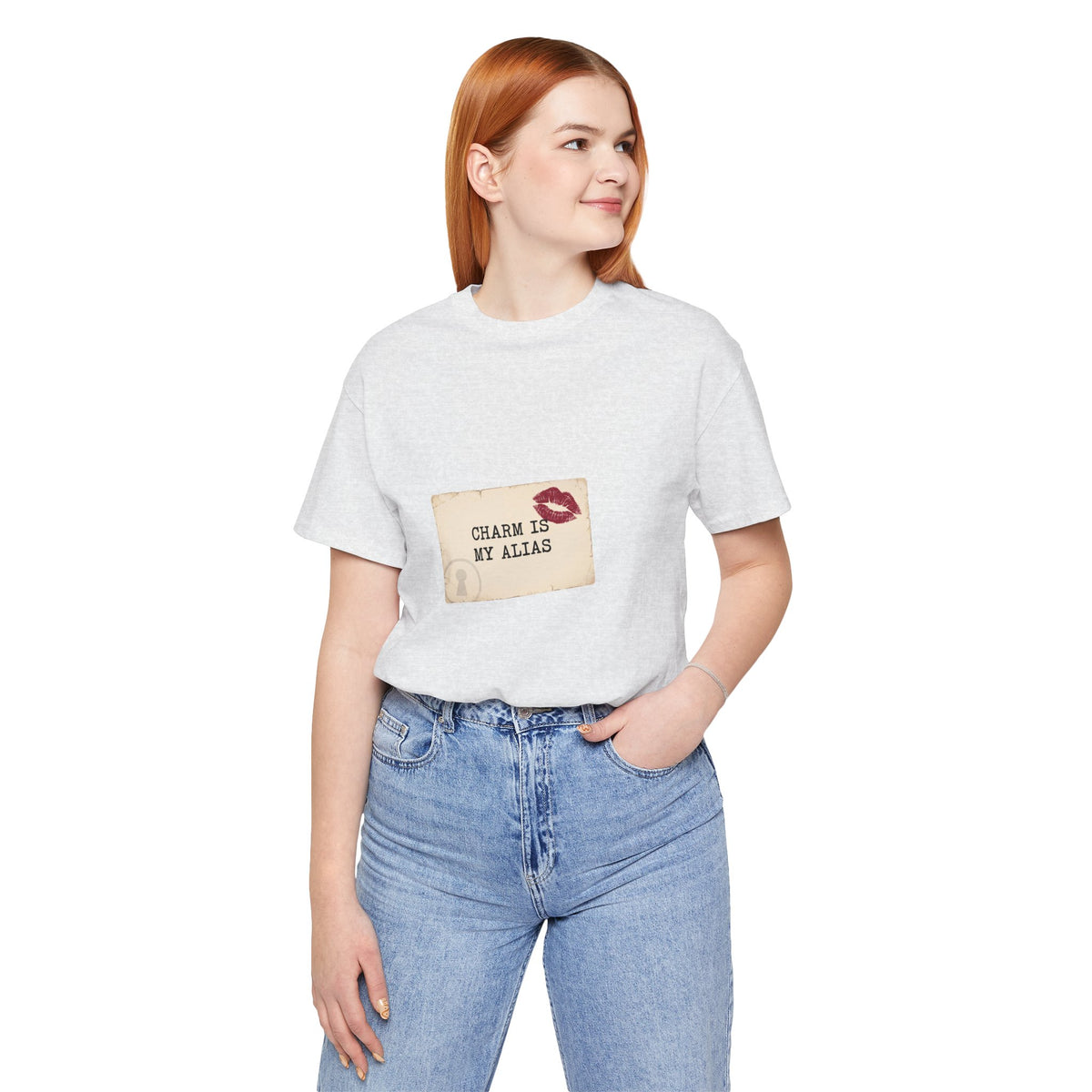Charm Is My Alias T-Shirt — Retro Kiss Graphic Tee