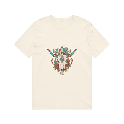 Southwestern Floral Steer Skull T-Shirt