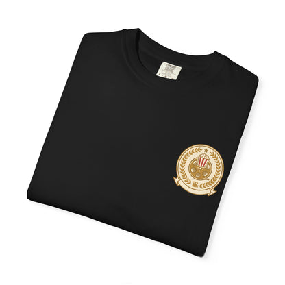 T-Shirt — Vintage Gold Laurel Crest Chest Logo