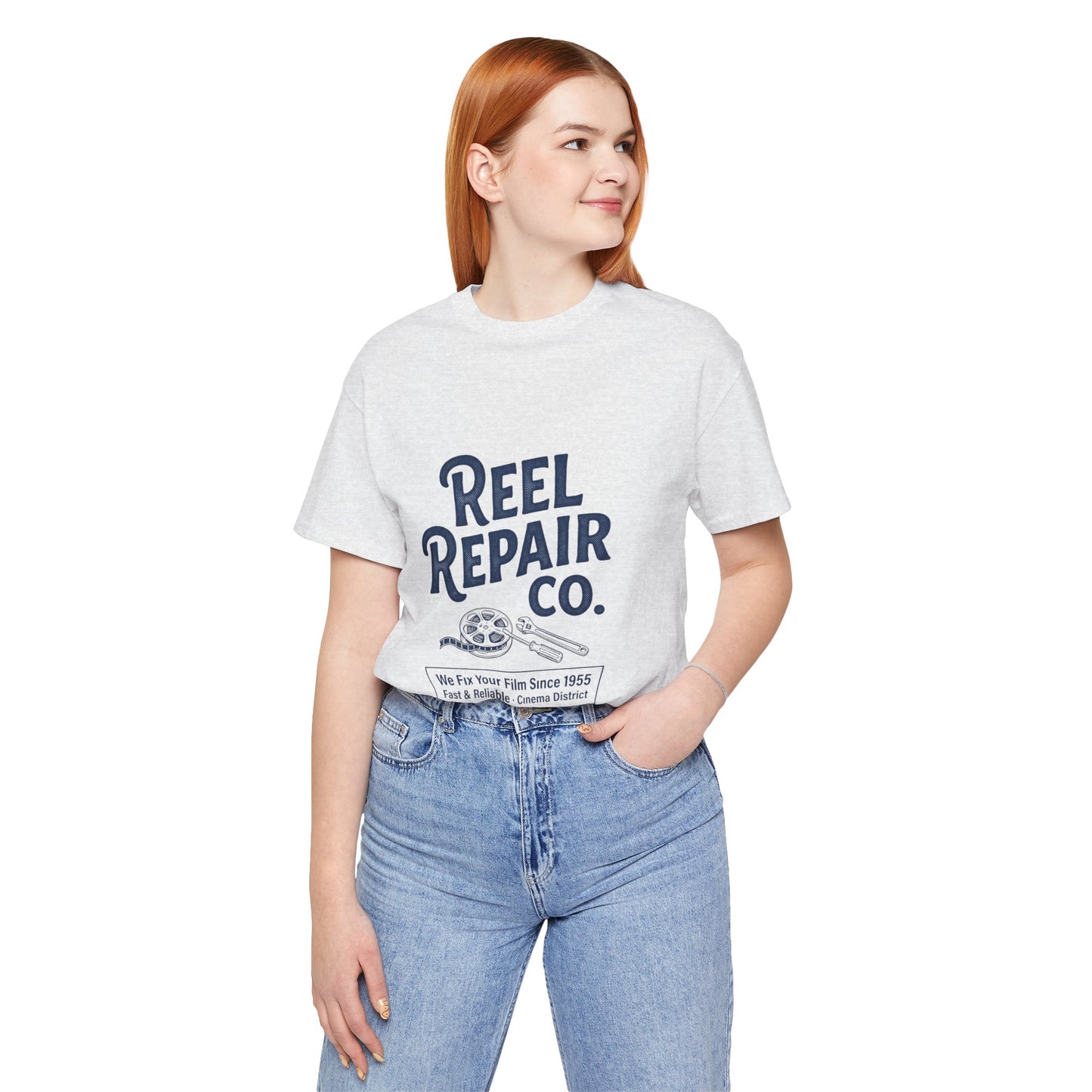Reel Repair Co. Tee — Vintage Film Camera Repair Graphic T-Shirt