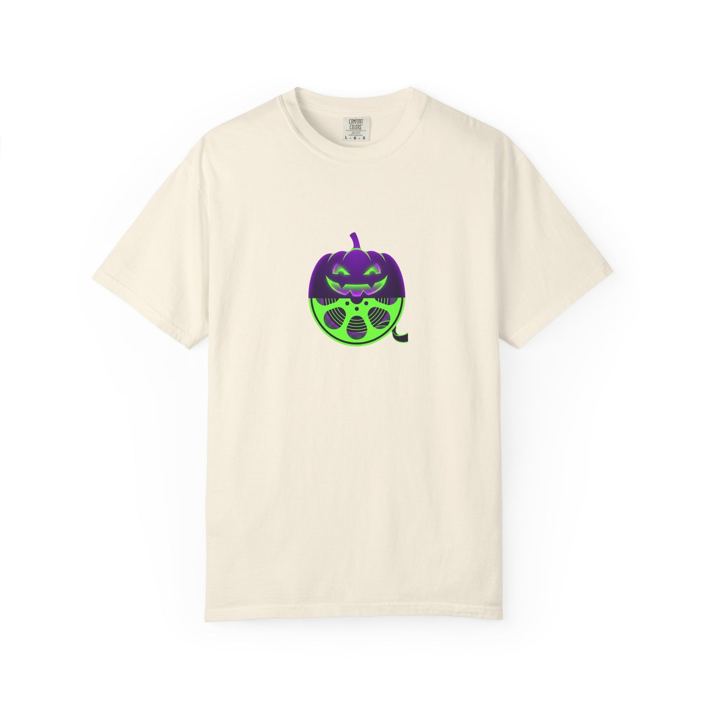 Pumpkin Gas Mask T-Shirt — Spooky Halloween Graphic Tee