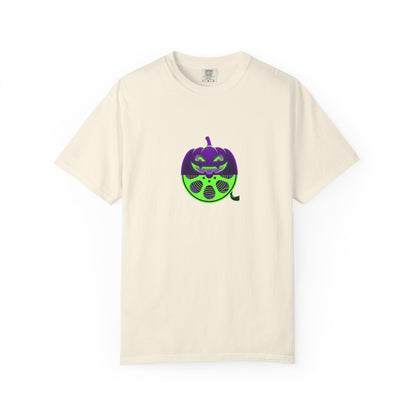 Pumpkin Gas Mask T-Shirt — Spooky Halloween Graphic Tee