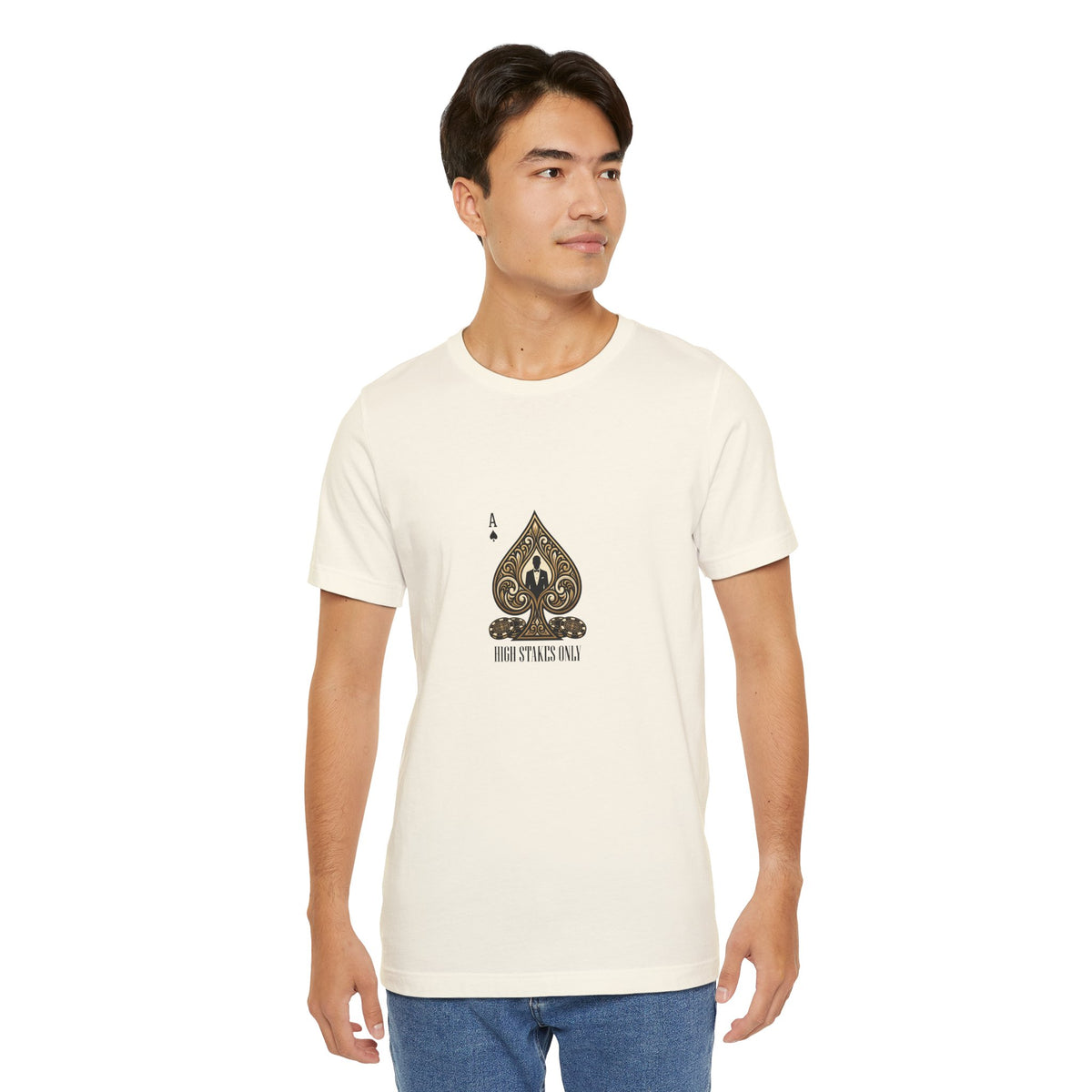 Ace of Spades Tee — 'High Stakes Only' Poker Graphic T-Shirt