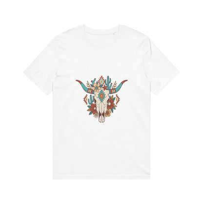 Southwestern Floral Steer Skull T-Shirt