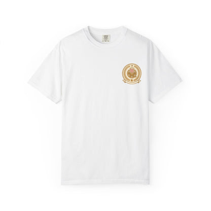 T-Shirt — Vintage Gold Laurel Crest Chest Logo