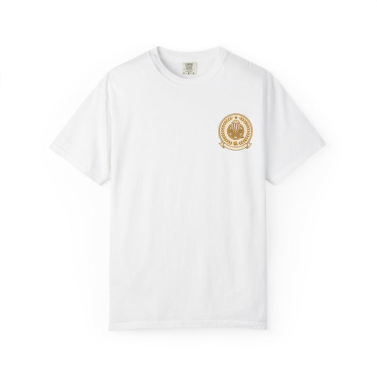 T-Shirt — Vintage Gold Laurel Crest Chest Logo