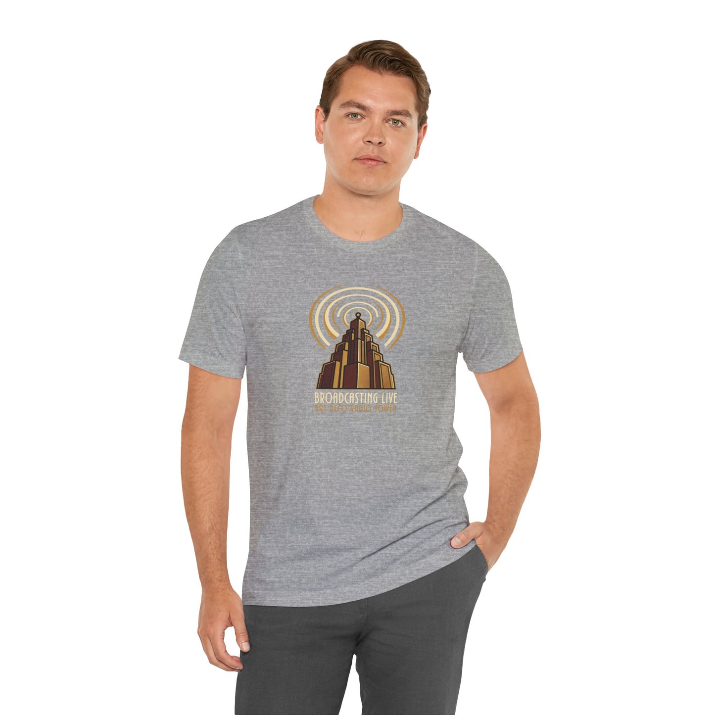 Retro Radio Tower Tee — 'Not Disco, This Is Techno' Graphic T-Shirt