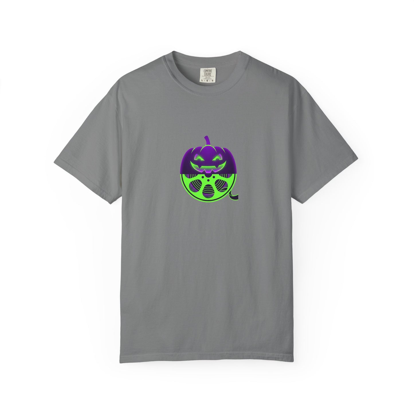 Pumpkin Gas Mask T-Shirt — Spooky Halloween Graphic Tee