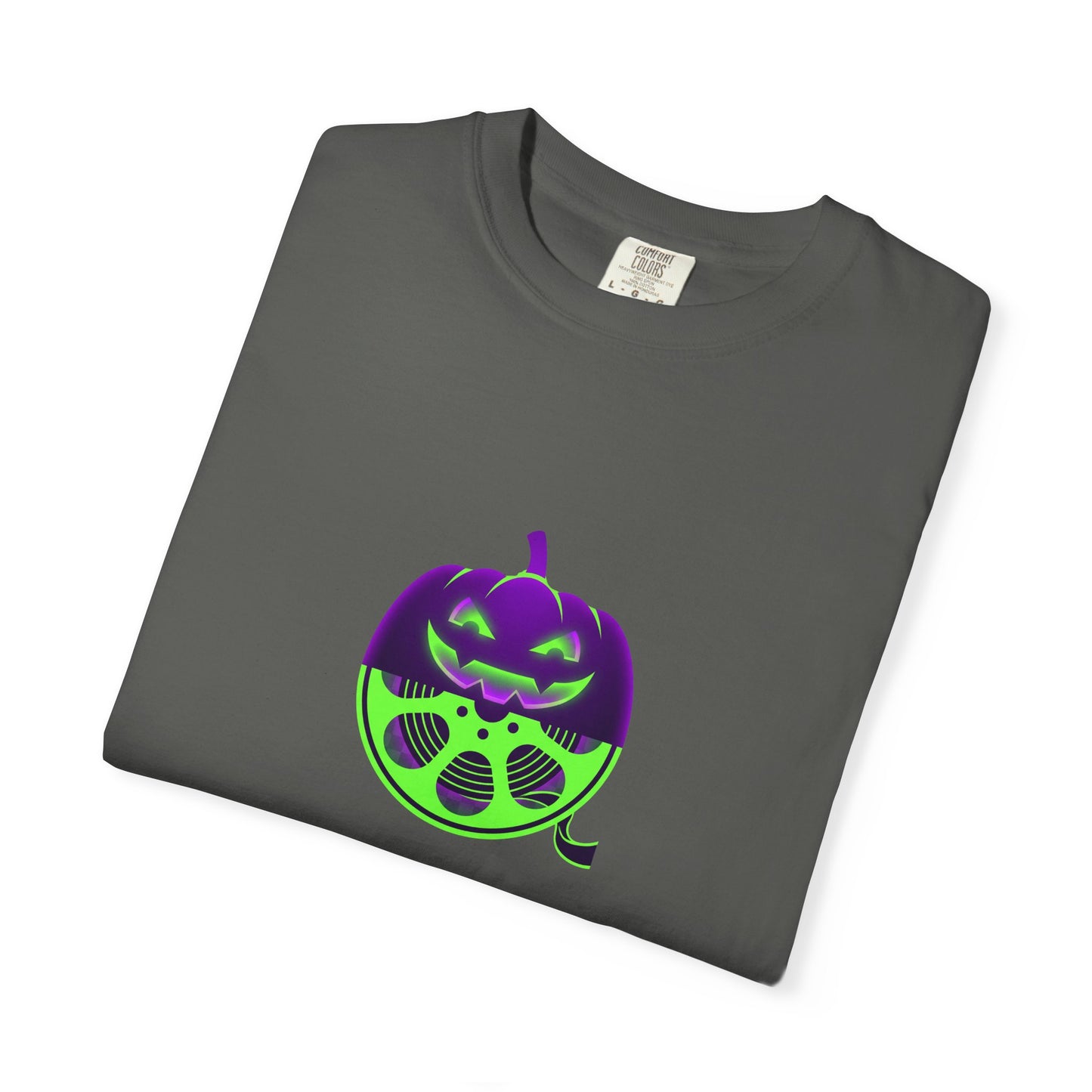 Pumpkin Gas Mask T-Shirt — Spooky Halloween Graphic Tee