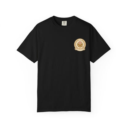 T-Shirt — Vintage Gold Laurel Crest Chest Logo