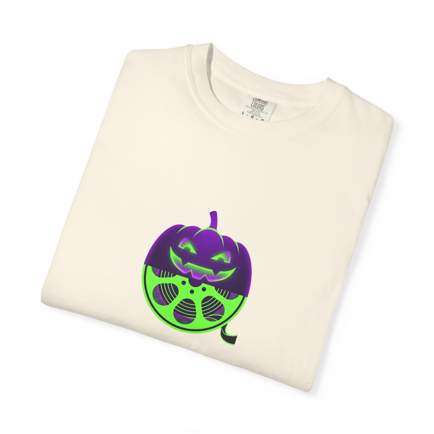 Pumpkin Gas Mask T-Shirt — Spooky Halloween Graphic Tee