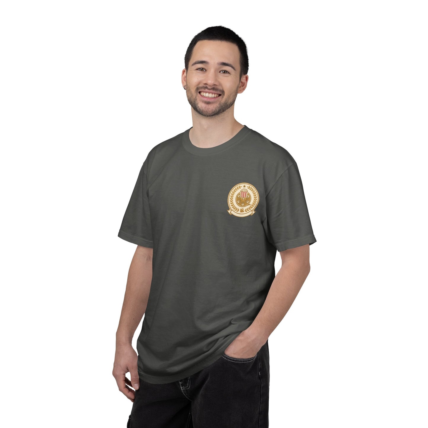 T-Shirt — Vintage Gold Laurel Crest Chest Logo