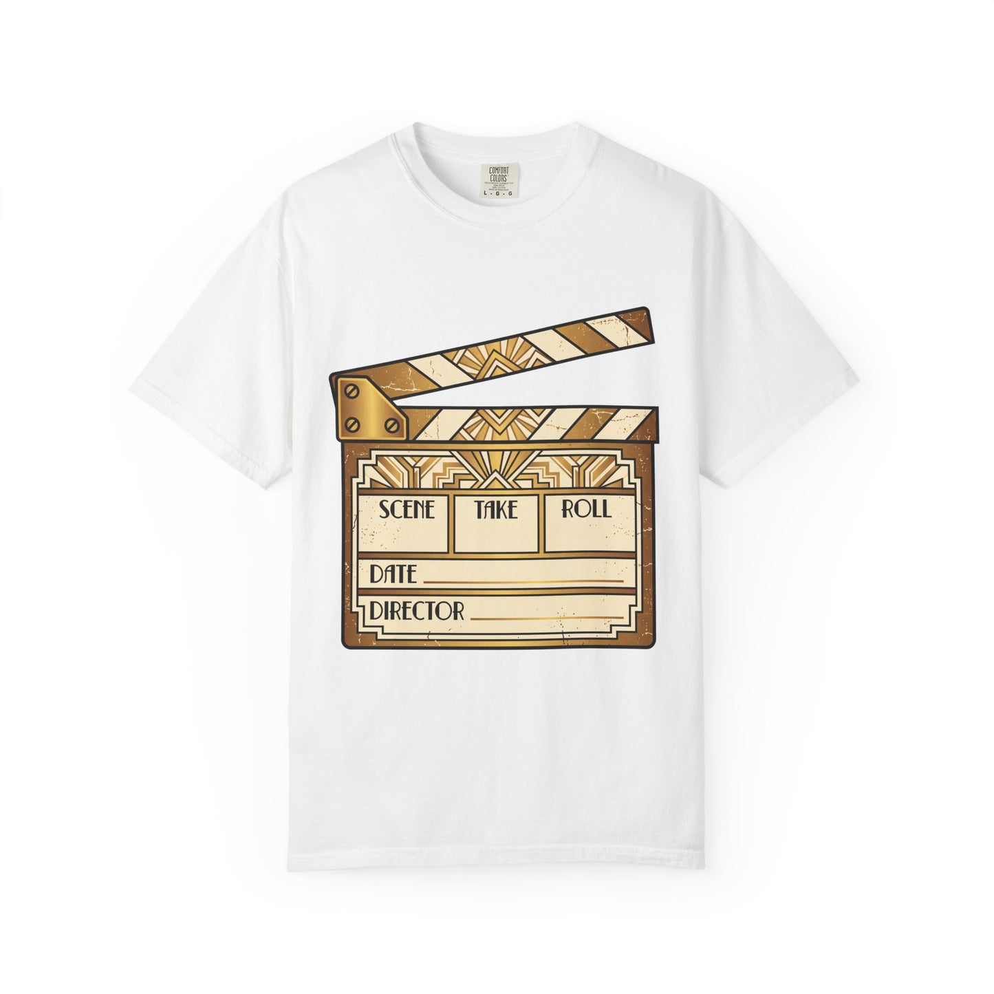 Film Clapperboard Graphic T-Shirt — Retro Movie Director Tee