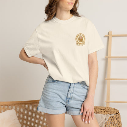 T-Shirt — Vintage Gold Laurel Crest Chest Logo