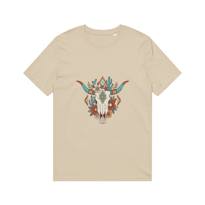 Southwestern Floral Steer Skull T-Shirt