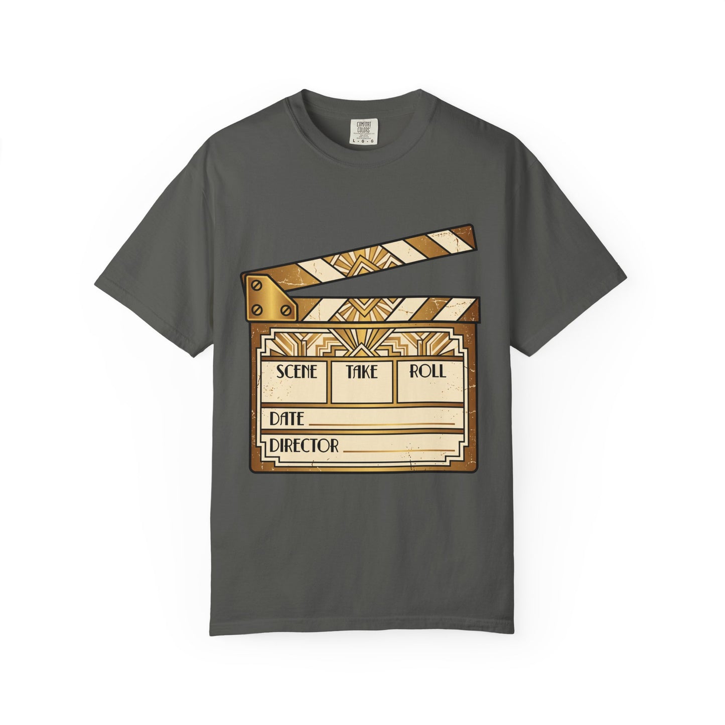 Film Clapperboard Graphic T-Shirt — Retro Movie Director Tee
