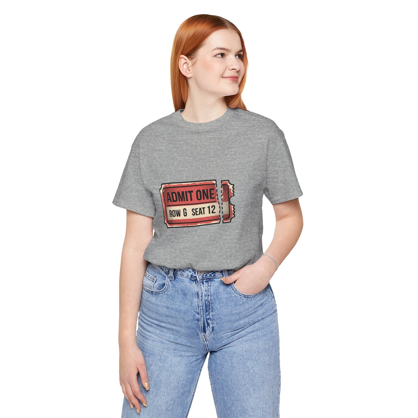 Admit One Ticket T-Shirt — Vintage Movie Concert Ticket Graphic Tee