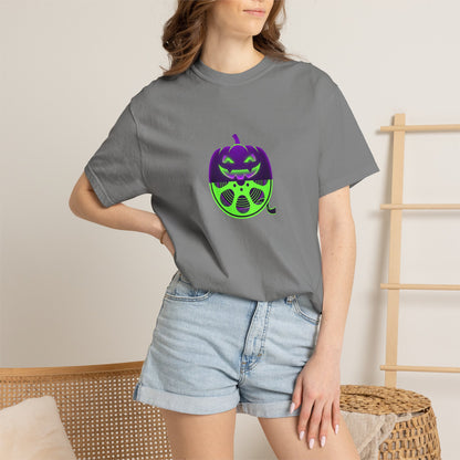 Pumpkin Gas Mask T-Shirt — Spooky Halloween Graphic Tee