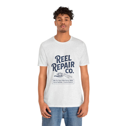 Reel Repair Co. Tee — Vintage Film Camera Repair Graphic T-Shirt