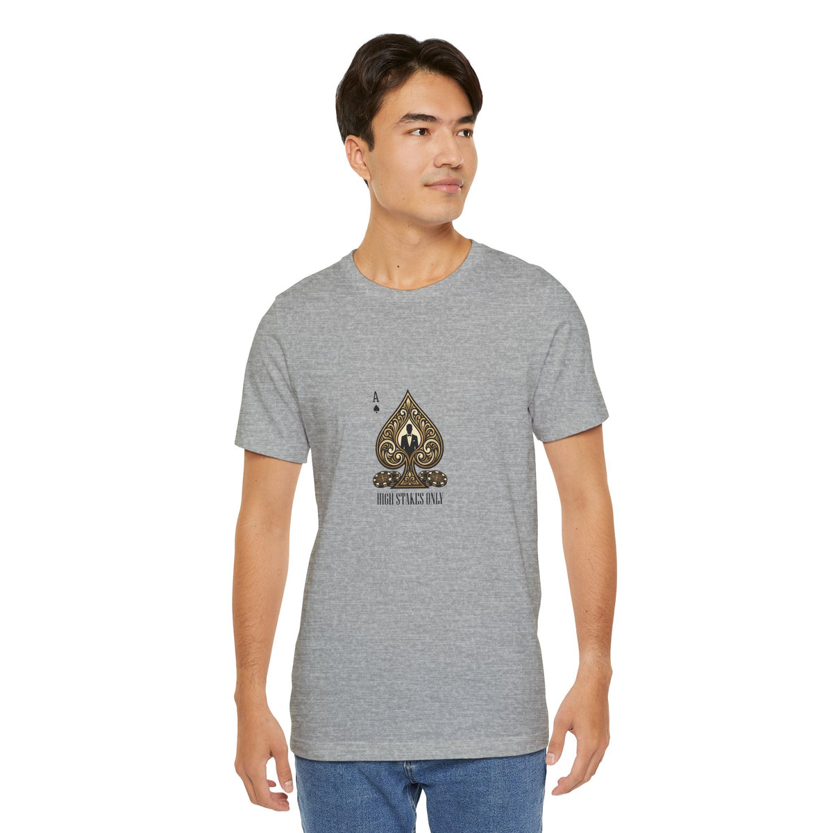 Ace of Spades Tee — 'High Stakes Only' Poker Graphic T-Shirt