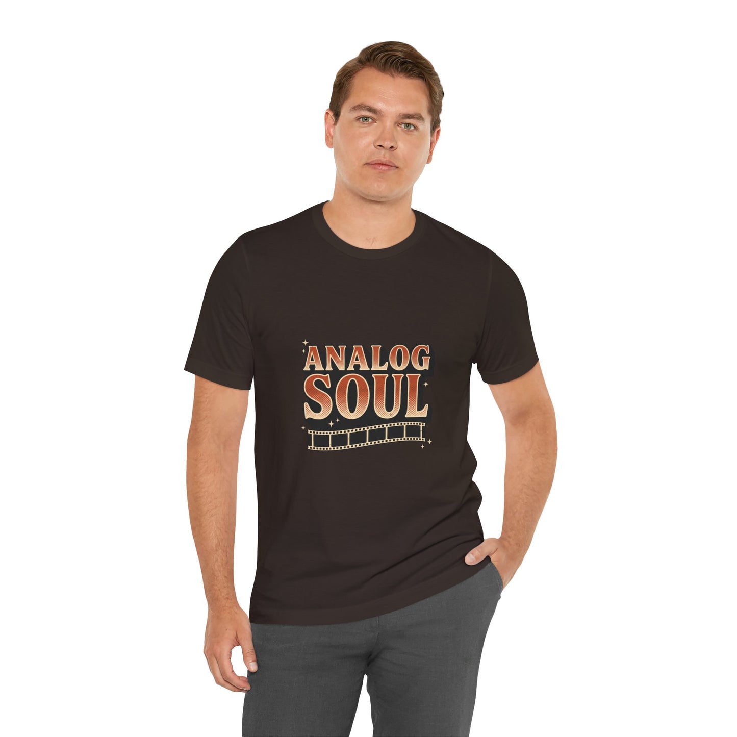 Analog Soul T-Shirt — Vintage Film Stripe Tee
