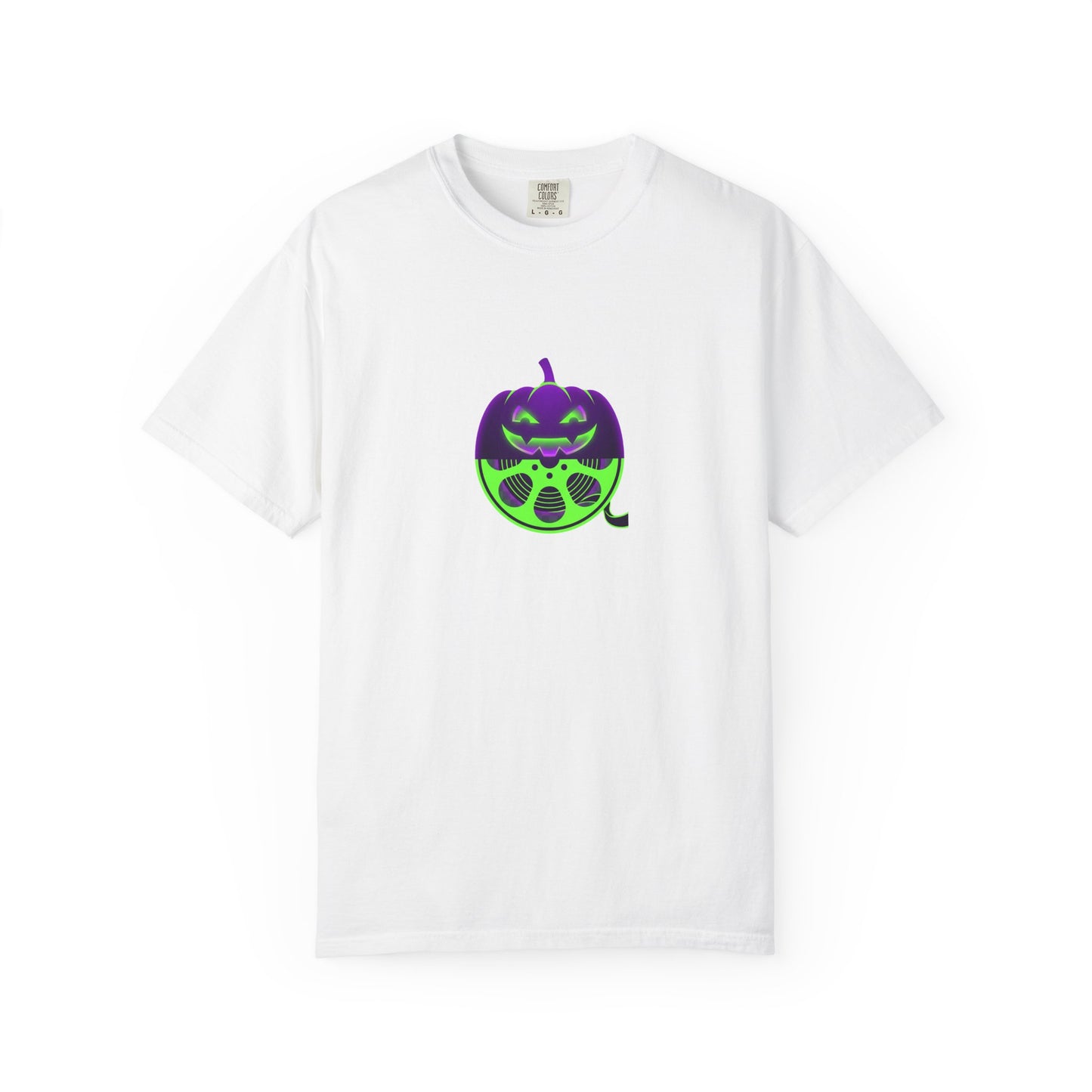 Pumpkin Gas Mask T-Shirt — Spooky Halloween Graphic Tee