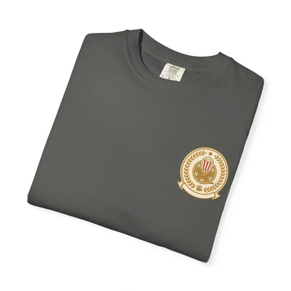 T-Shirt — Vintage Gold Laurel Crest Chest Logo