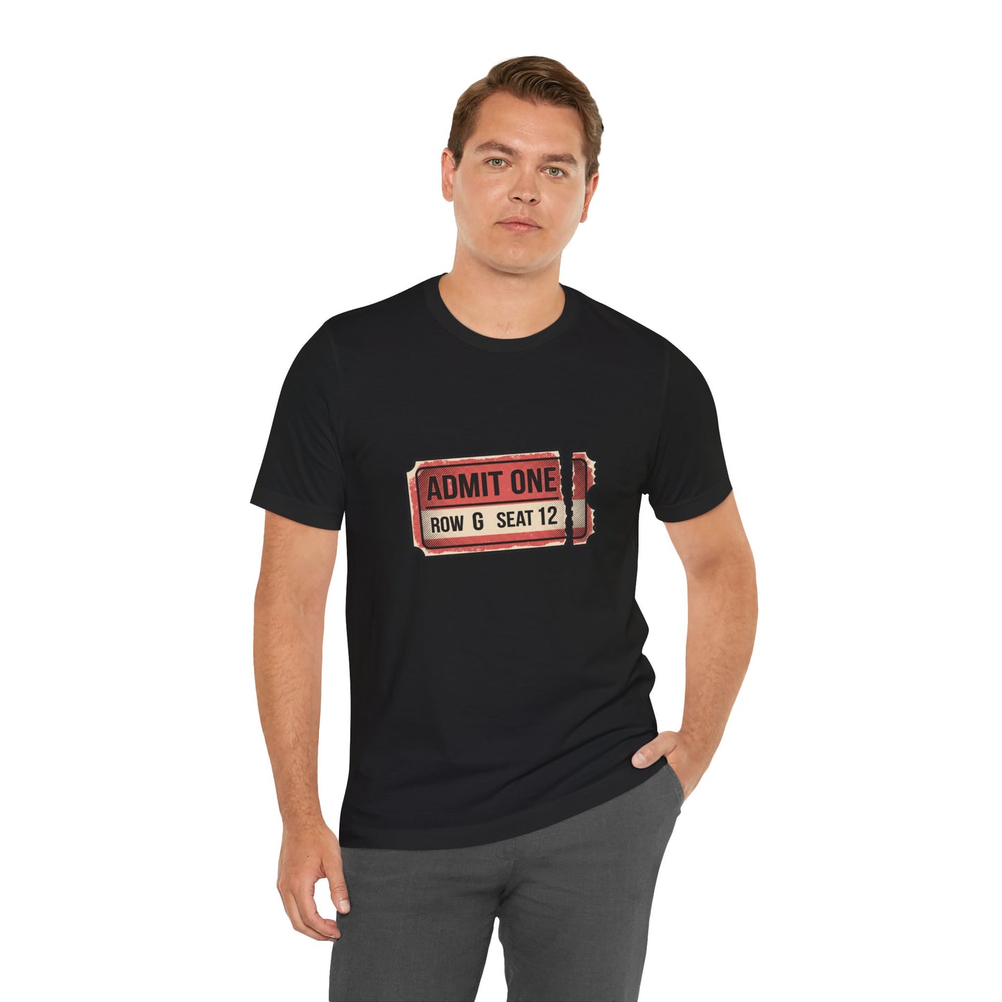 Admit One Ticket T-Shirt — Vintage Movie Concert Ticket Graphic Tee