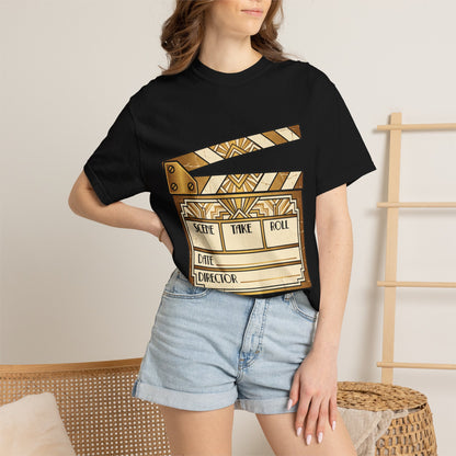Film Clapperboard Graphic T-Shirt — Retro Movie Director Tee