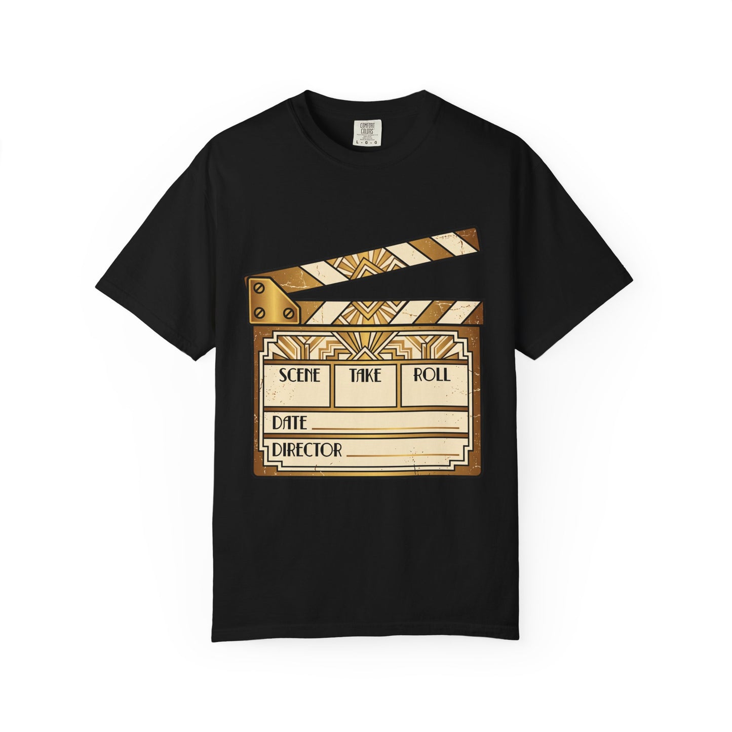 Film Clapperboard Graphic T-Shirt — Retro Movie Director Tee