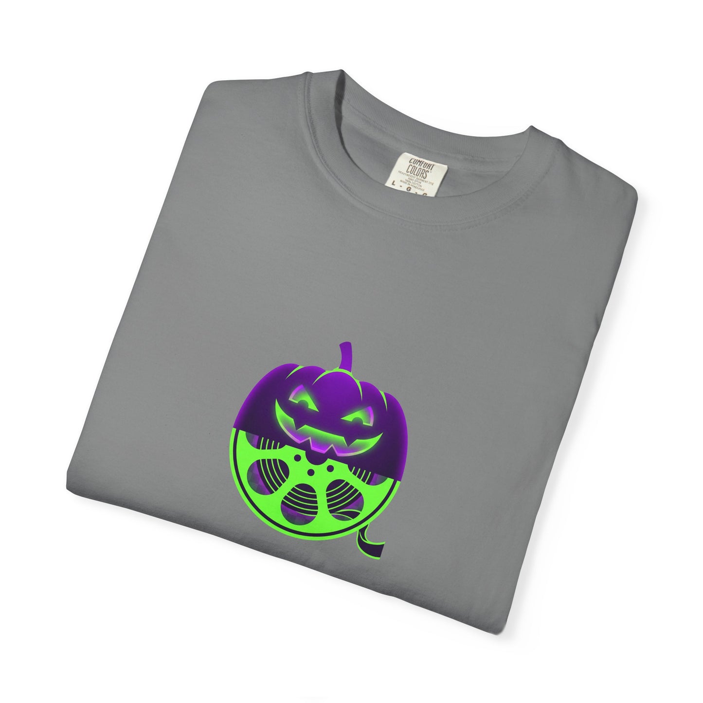 Pumpkin Gas Mask T-Shirt — Spooky Halloween Graphic Tee