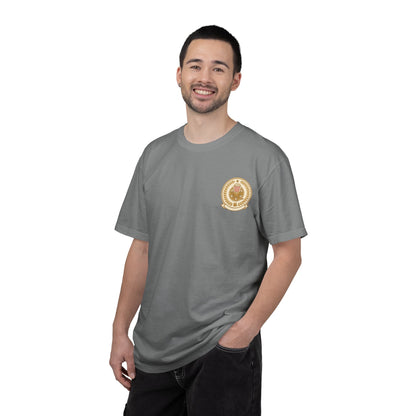 T-Shirt — Vintage Gold Laurel Crest Chest Logo