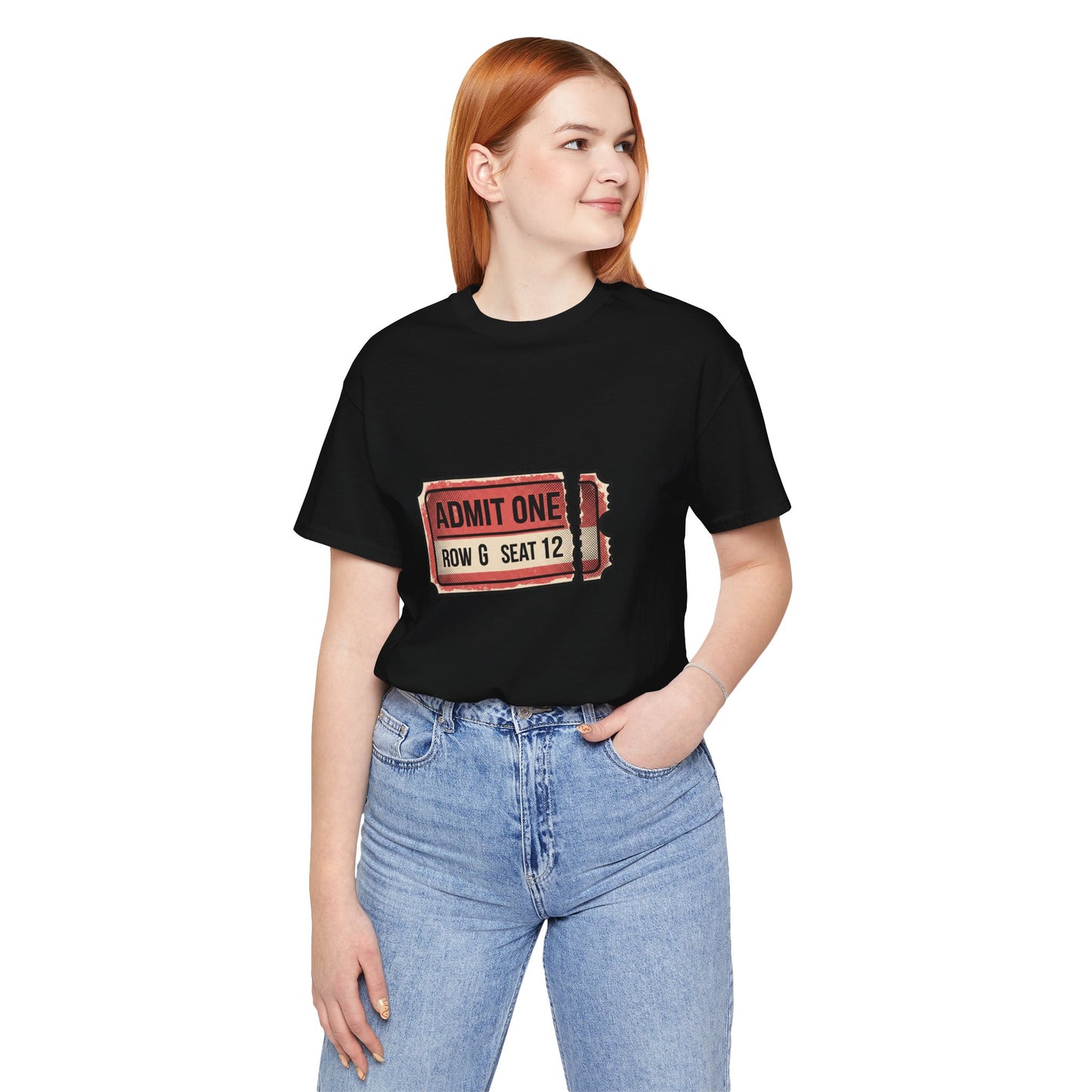 Admit One Ticket T-Shirt — Vintage Movie Concert Ticket Graphic Tee