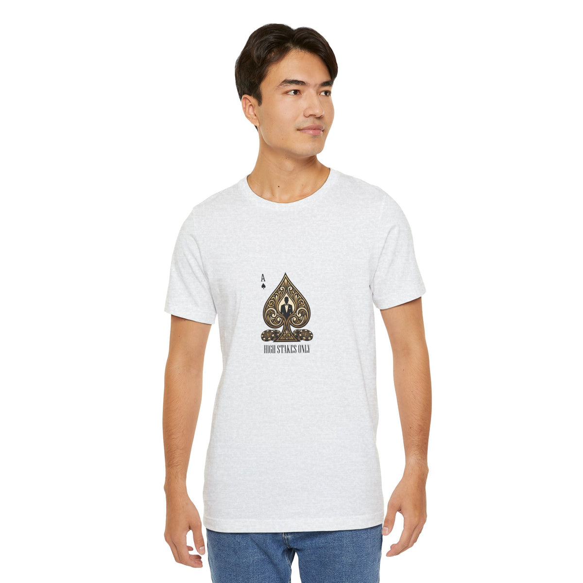 Ace of Spades Tee — 'High Stakes Only' Poker Graphic T-Shirt