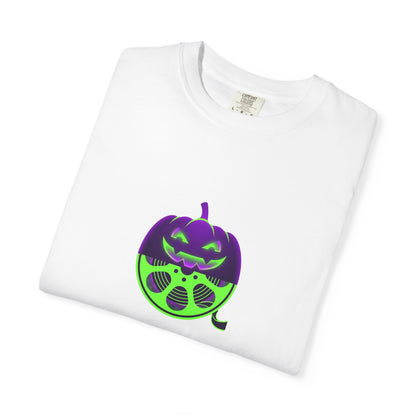 Pumpkin Gas Mask T-Shirt — Spooky Halloween Graphic Tee