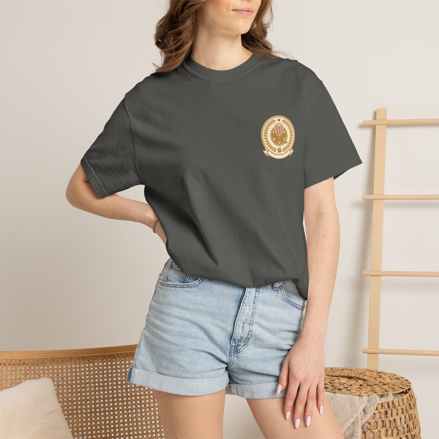 T-Shirt — Vintage Gold Laurel Crest Chest Logo
