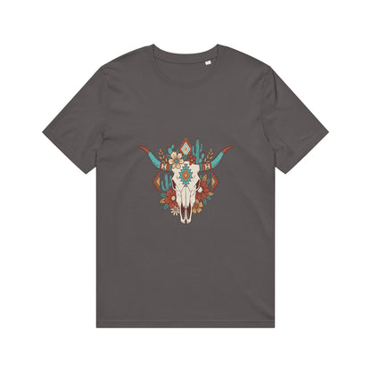 Southwestern Floral Steer Skull T-Shirt