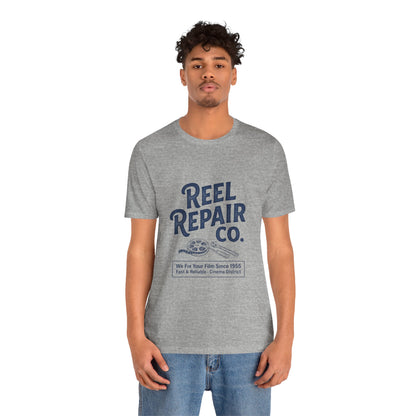 Reel Repair Co. Tee — Vintage Film Camera Repair Graphic T-Shirt