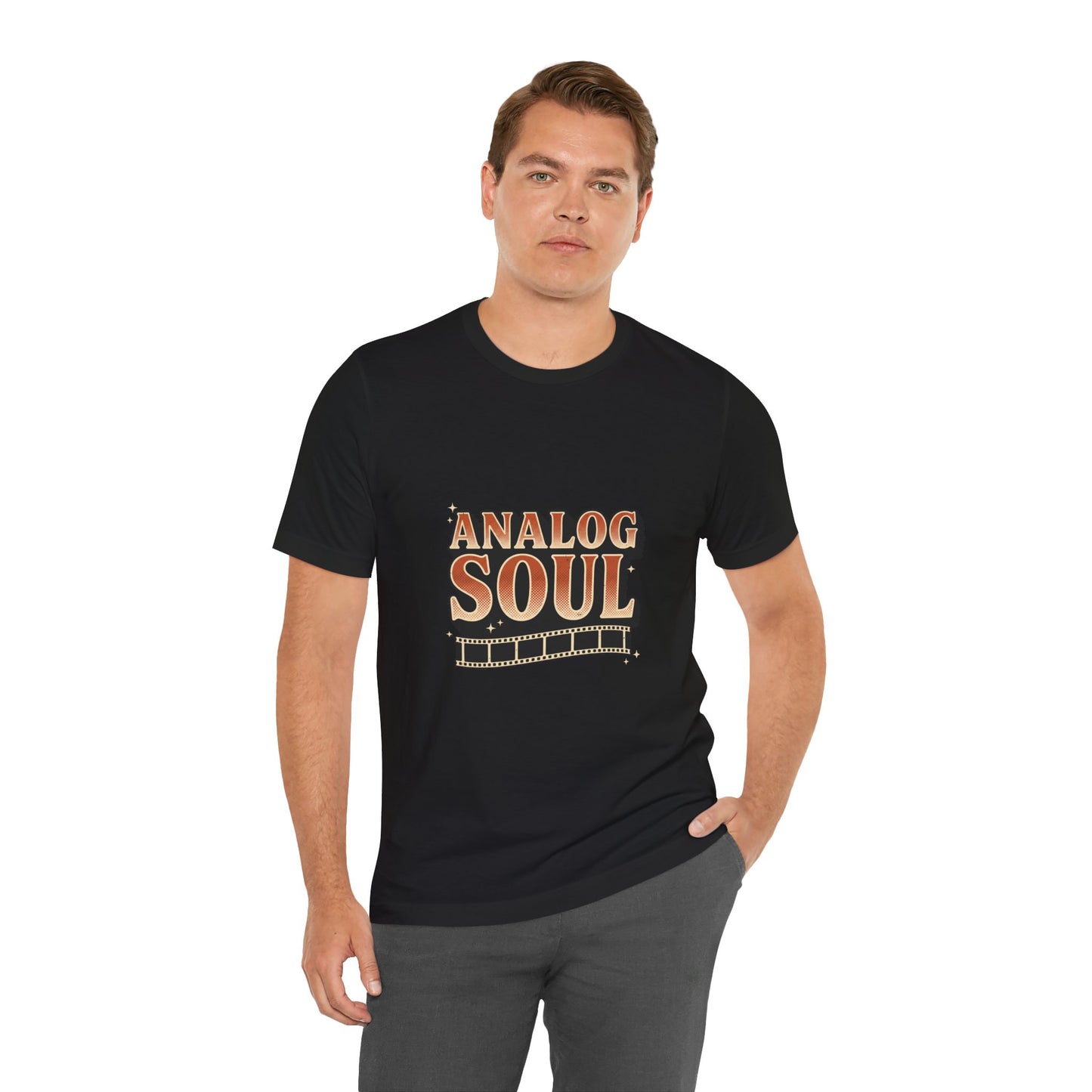 Analog Soul T-Shirt — Vintage Film Stripe Tee