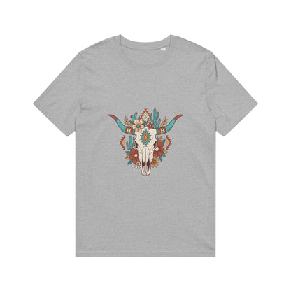 Southwestern Floral Steer Skull T-Shirt