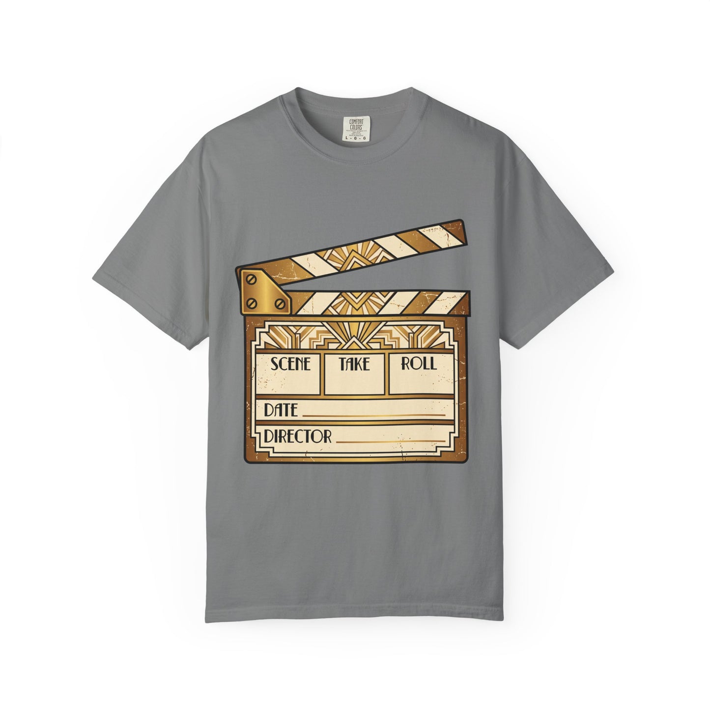 Film Clapperboard Graphic T-Shirt — Retro Movie Director Tee