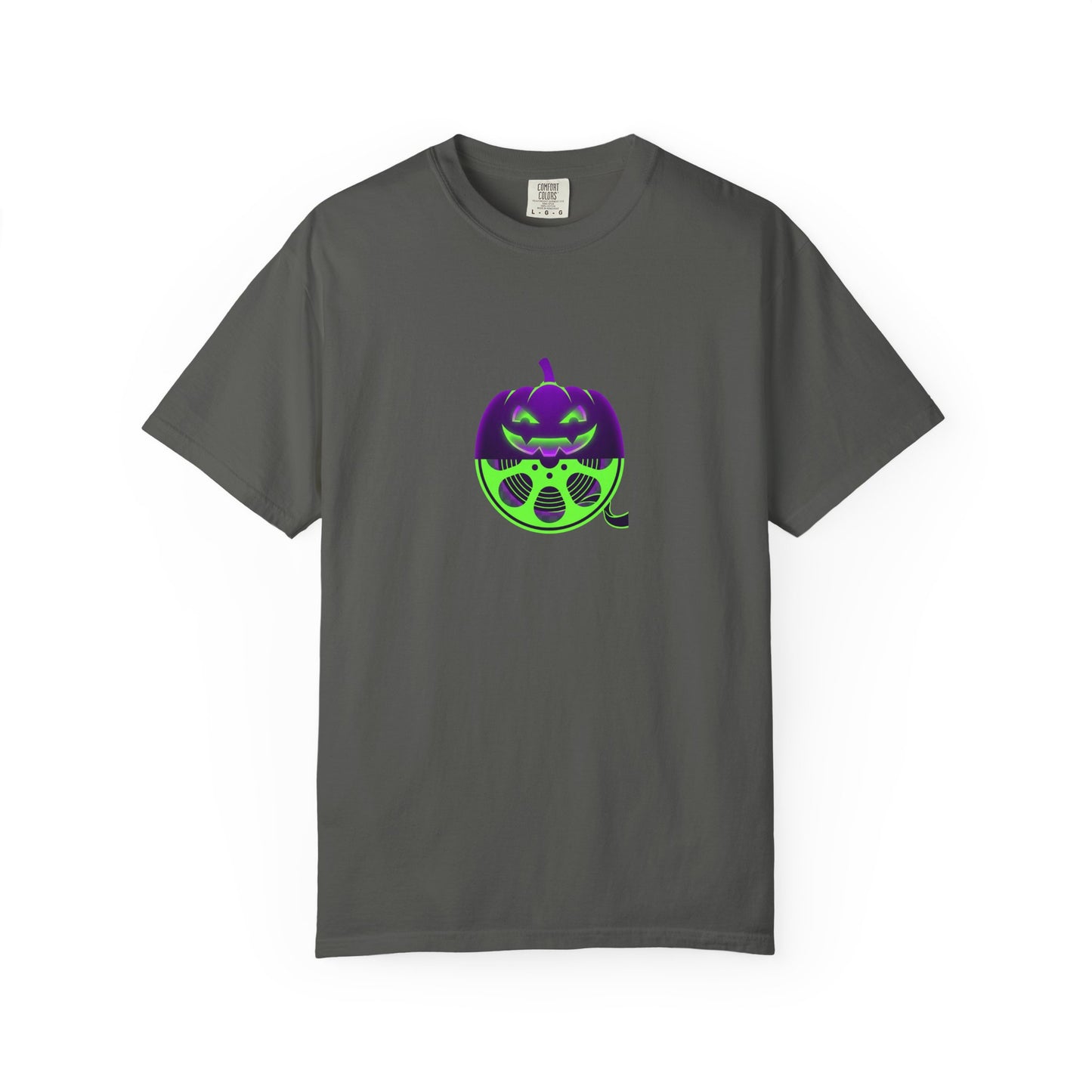 Pumpkin Gas Mask T-Shirt — Spooky Halloween Graphic Tee