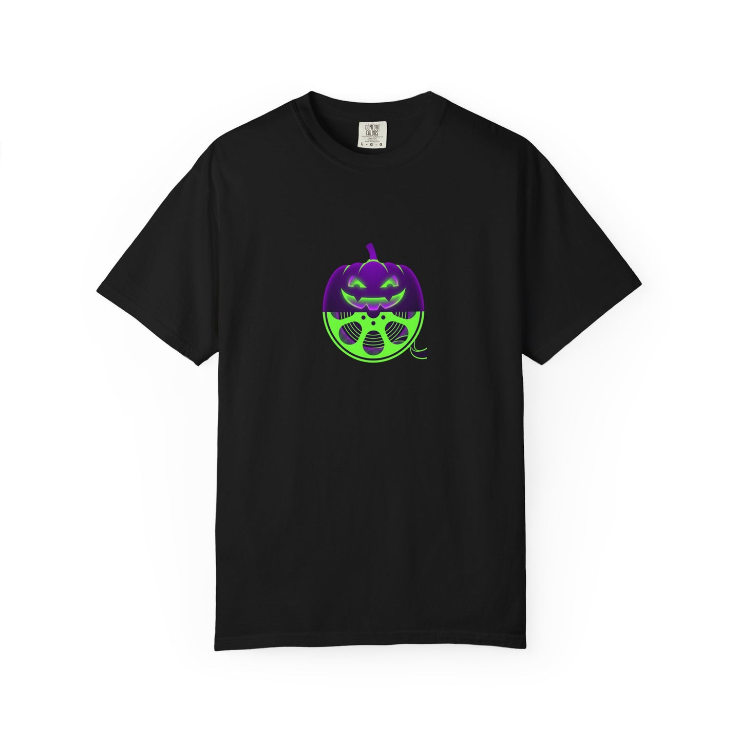 Pumpkin Gas Mask T-Shirt — Spooky Halloween Graphic Tee