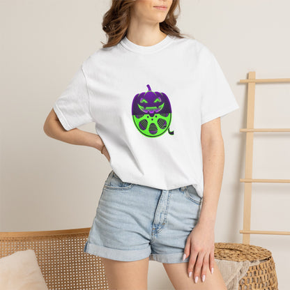Pumpkin Gas Mask T-Shirt — Spooky Halloween Graphic Tee