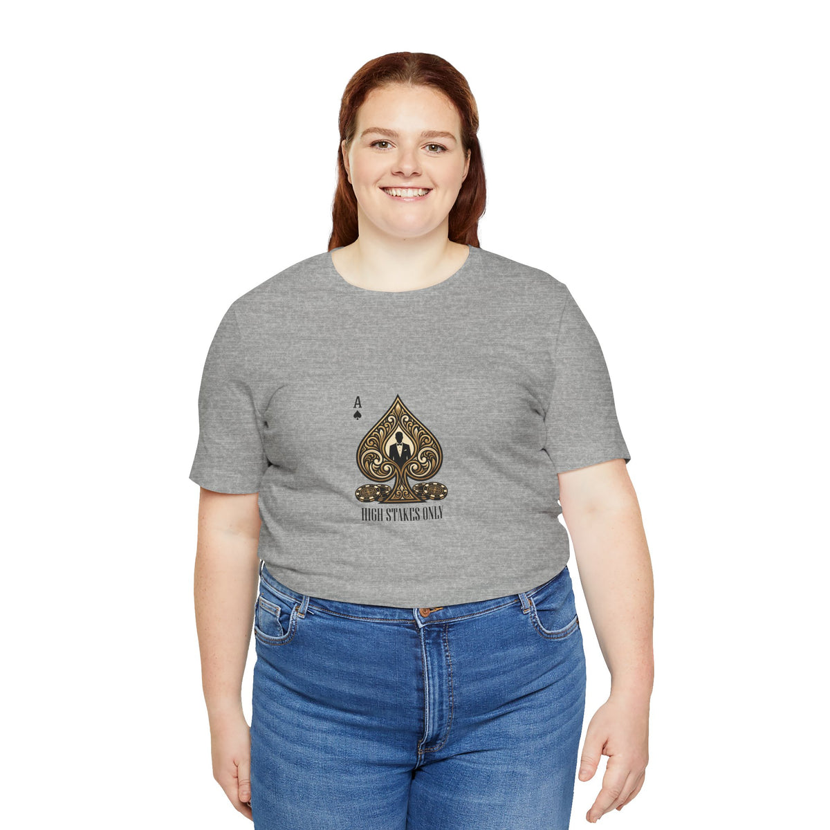 Ace of Spades Tee — 'High Stakes Only' Poker Graphic T-Shirt