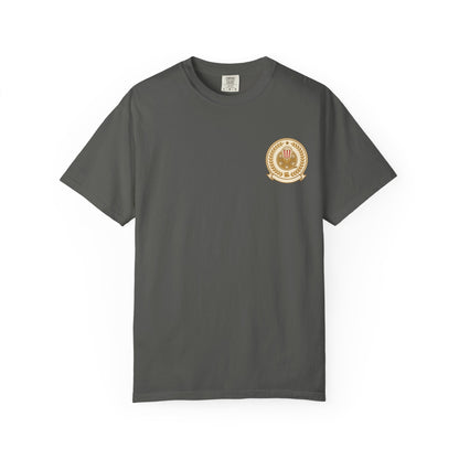T-Shirt — Vintage Gold Laurel Crest Chest Logo